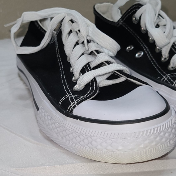 All Sport girl's black canvas sneakers - Picture 7 of 15